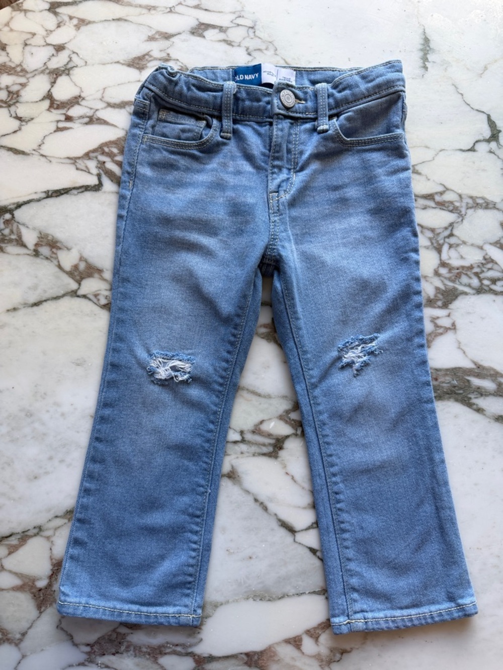 Old Navy Light Blue Distressed Kids Jeans